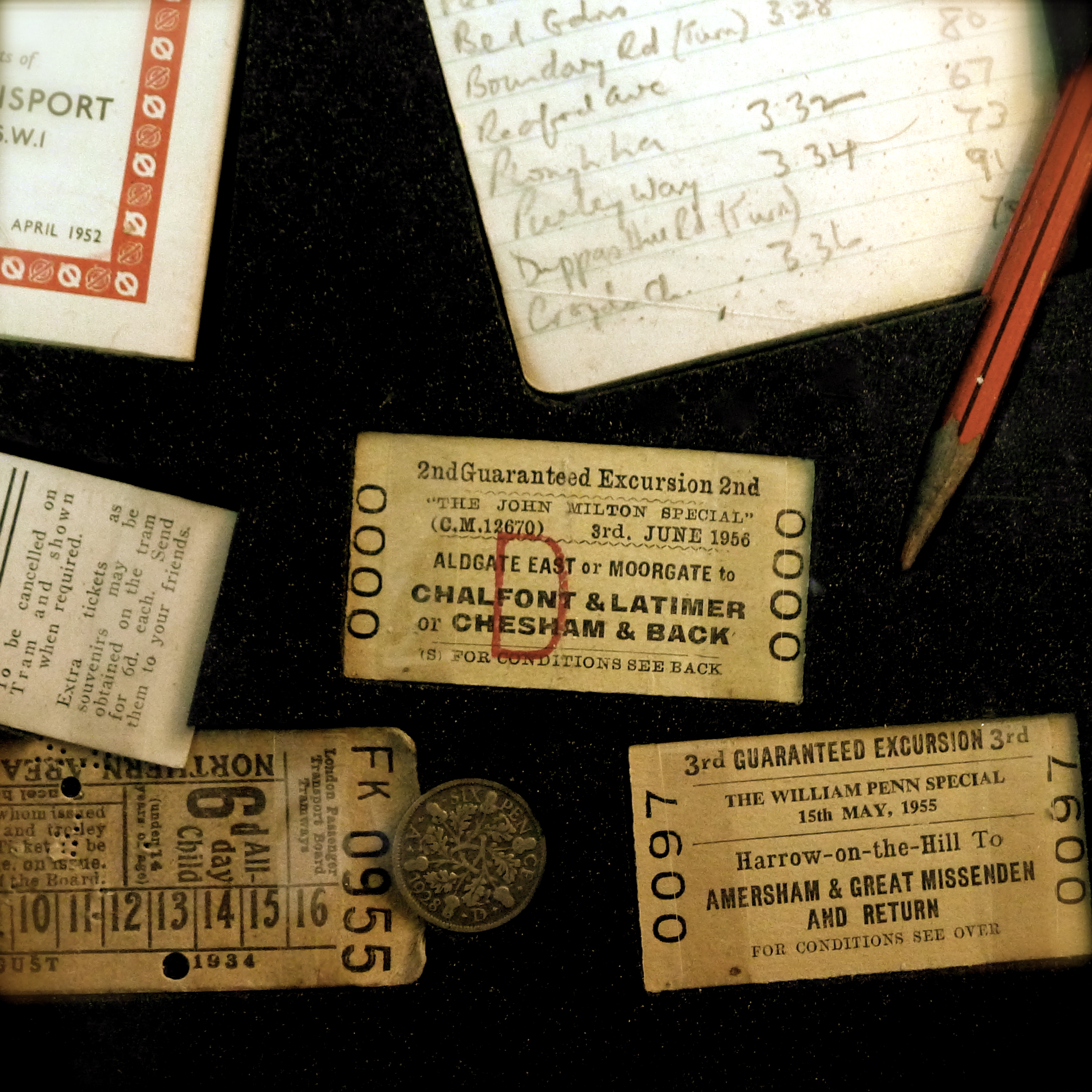 old tickets to chalfont