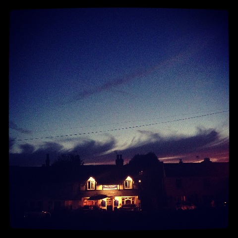 sunset over the commonlo