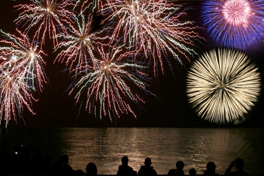 fireworks by the lake