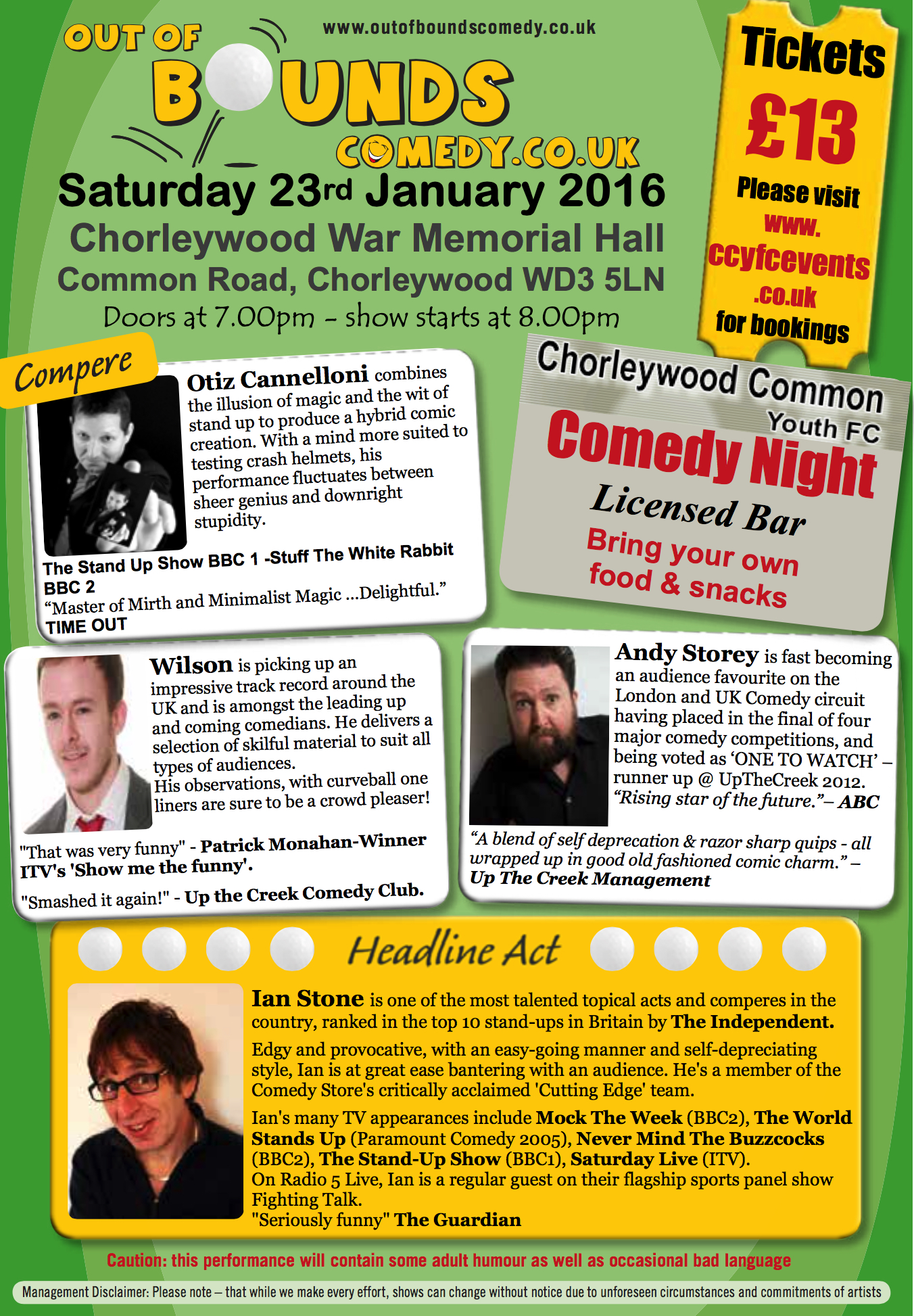 Whats on Temp Jan 2016