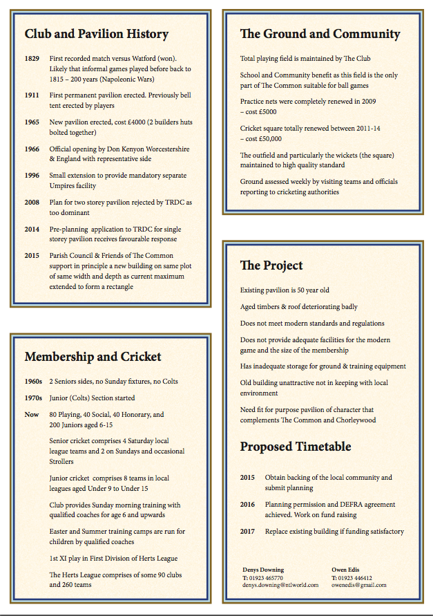 cricketclub info