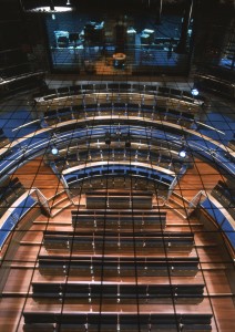 RADA Vanbrugh stalls for tension wire grid
