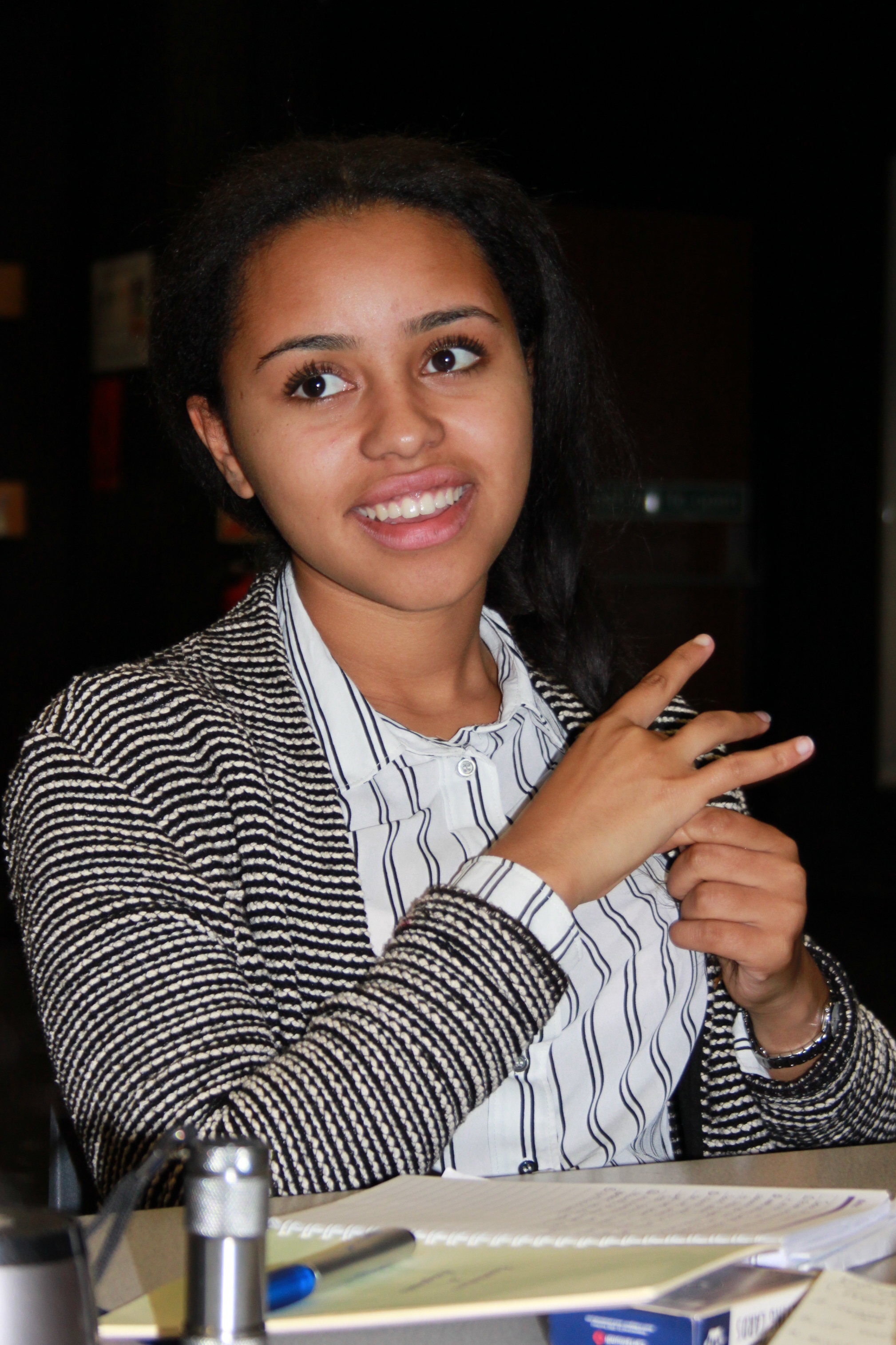 Rhianna in rehearsals at SCD